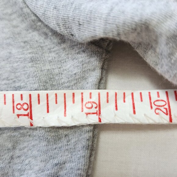 NWT Philosophy Heather Gray Scoop Neck Tee Shirt w/ Ruffled Chest Pocket… - Picture 11 of 13